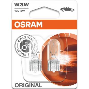 OSRAM Автомобилна крушка Osram 2821, 3W, 22lm, W3W, W2.1x9.5d, халогенна, 2 броя в опаковка (2821)