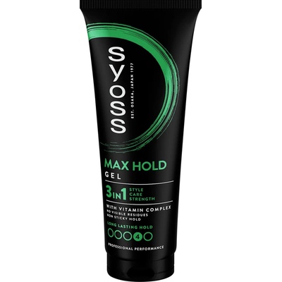 Syoss Max Hold stylingový gél pre megasilnú fixáciu vlasov 250 ml