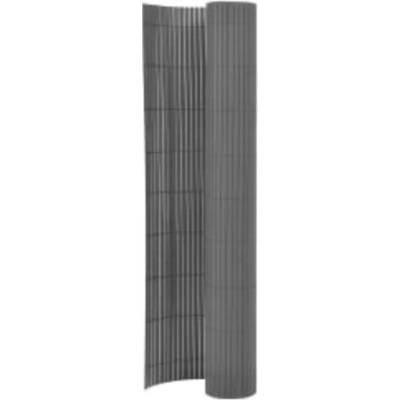 zahrada-XL Oboustranný zahradní plot 110 x 300 cm šedý