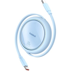 Baseus Кабел за дата Type-C към Type-C, 100W, 1m - Baseus Free2Draw Mini (P10364500311-00) - Galaxy Blue