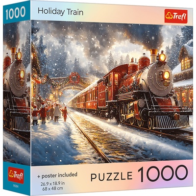 Trefl USA Collection Vánoční vlak 1000 dílků