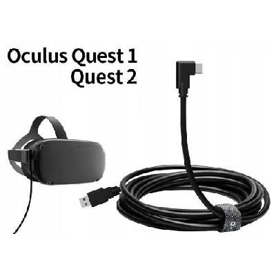 PROFESIONÁLNÍ KABEL PRO OCULUS LINK QUEST 1 QUEST 2 QUEST 3 STEAMVR 5 M USB-C