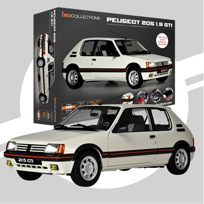 Peugeot 205 1,9 GTi bíláSTAVEBNICEIXO 1:8
