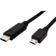 Roline 11.02.8781 USB 2.0, oboustranný microUSB A(M) - USB C(M), 3m, černý