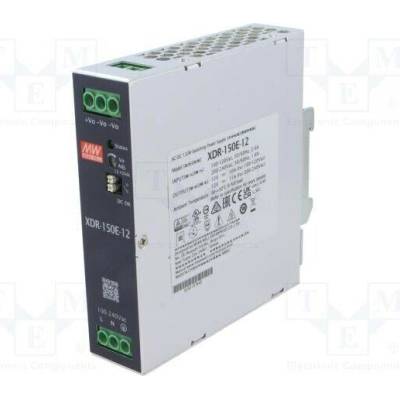 MEAN WELL XDR-150E-12 Napájecí zdroj: spínaný; na lištu DIN; 132W; 12VDC; 11A; 85÷264VAC