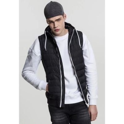 Urban classics Потник Urban classics Bubble Hooded vest - Black (Black / White)
