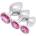 SuperLove Jewel Butt Plugs Training Kit Silver-Pink
