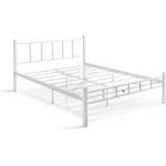 ASIR GROUP Метално двойно легло ORMEL 160x200 см, бяло, товароносимост 200 кг (AS3225)