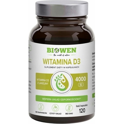 Biowen Vitamín D3 4000 IU 120 kapsúl