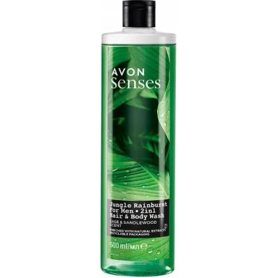 Avon senses Sprchový gél JUNGLE RAINBURST pre mužov 2v1 500 ml