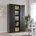 vidaXL Шкаф за папки черен 90x40x200 см стомана (339762)
