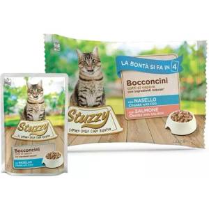 Stuzzy Cat Chunks MULTIPACK риба тон и сьомга парчета 4 x 85 г