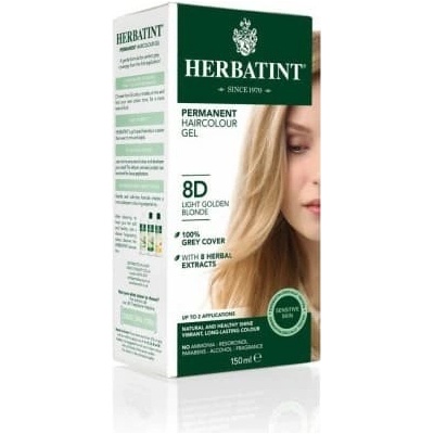 Herbatint Permanentní barva na vlasy 8D Světle zlatavá blond 150 ml