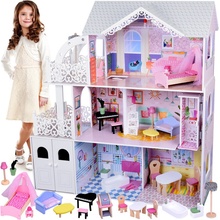 JOKO Veľký Drevený domček 120 cm pre bábiky s Výťahom