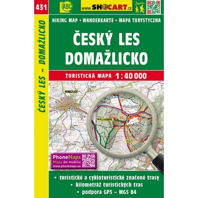 SHOCart 431 Český les Domažlicko 1:40 000 turistická mapa