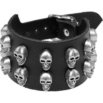 Black & metal гривна Черепи 2 - bwz-723
