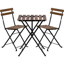 Stilista M87068 Zahradní bistro set 2 židle + stůl, dřevo/kov