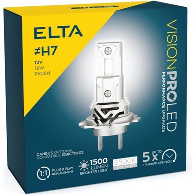 Elta Vision PRO LEDx2 H7 PX26d 12V 15W 2 ks