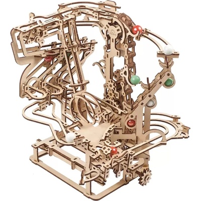 UGears Дървен 3D пъзел Ugears от 400 части - Писта за мраморни топчета (U-70156 )