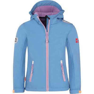 TROLLKIDS Детско софтшел яке Trollkids Girl's Trollfjord Jacket Softshell jacket - Cornflower / Violet Sorbet - размер 116 (EU) (703-2073-1914)