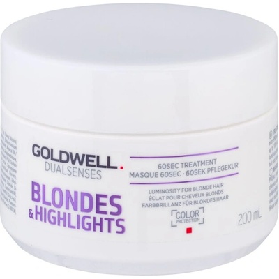 Dualsenses Blondes & Highlights 60 Sec Treatment от Goldwell за Жени Маска за коса 200мл