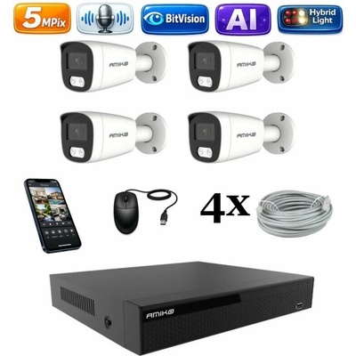 Amiko IP 4 kamerový set Ai Dl Tube 1501K4