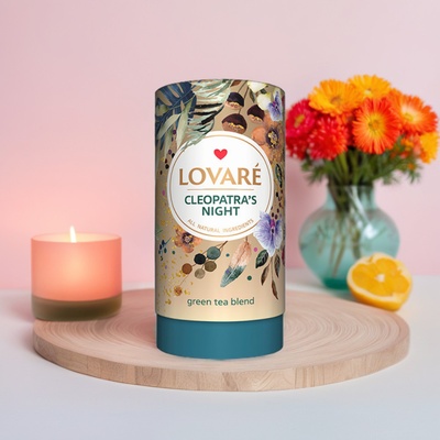 Lovaré CLEOPATRA'S NIGHT sypaný zelený čaj 80 g