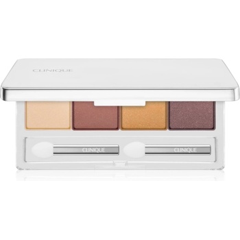 Clinique All About Shadow Quad палитра сенки за очи цвят Morning Java - Shimmer 3, 3 гр