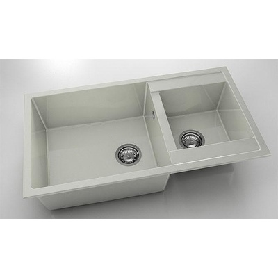 FAT композитна кухненска мивка с две корита, фатгранит (234)