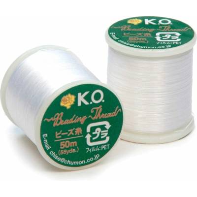 K.O. nylonová nit B 50m bílá č. 1 - 1 ks