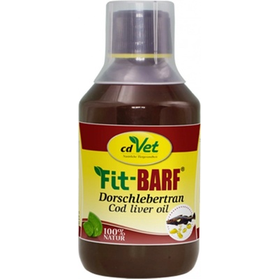 cdVet Fit-BARF rybí tuk z tresčích jater 250 ml