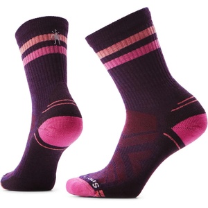 Smartwool Дамски туристически чорапи Smartwool Women's Performance Hike Light Cushion Tube Stripe Crew Walking socks - Purple Iris - размер 38-41 (EU) (201-4068-0812)