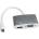 Roline Преходник Roline 12.03. 3161, Mini DisplayPort(м) към VGA/HDMI(ж), бял (12.03.3161)