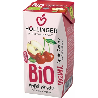 Био сок Hollinger - Ябълка и вишна, 200 ml (BB170586)
