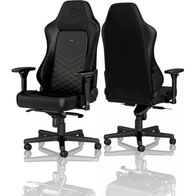 Noblechairs Геймърски стол noblechairs HERO PU Leather Black/Arany NBL-HRO-PU-GOL (NBL-HRO-PU-GOL)