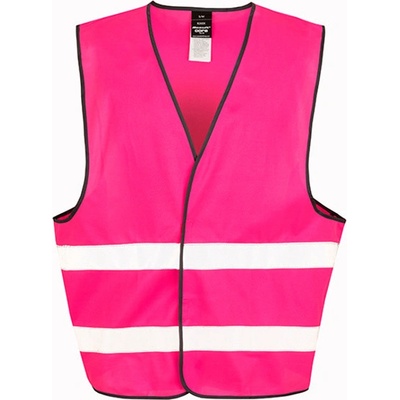Result Unisex bezpečnostná reflexná vesta R200X Fluorescent Pink
