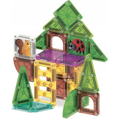 MAGNA-TILES Magnetická stavebnica microMAGS Treehouse Travel Set 24 ks