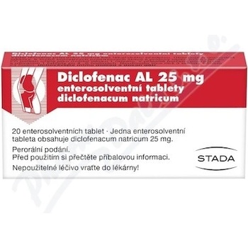 DICLOFENAC AL POR 25MG TBL ENT 20