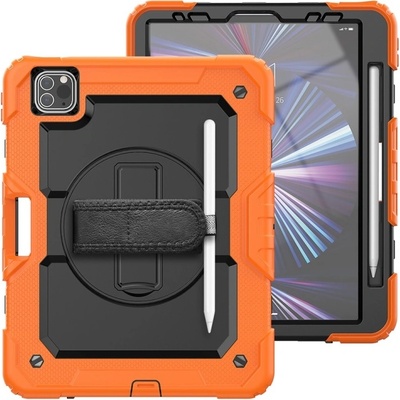 Protemio 77874 SOLID 360 Odolný obal Apple iPad Air 11 2024 oranžový