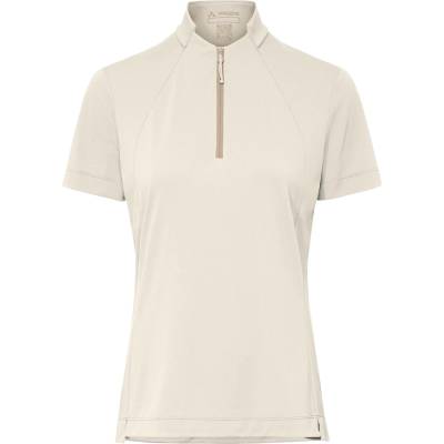 Vaude Дамска фланелка с къс ръкав за колоездене Vaude Women's Adlux Half Zip Shirt Cycling jersey - Ecru - размер 44 (EU) (156-2795-0115)