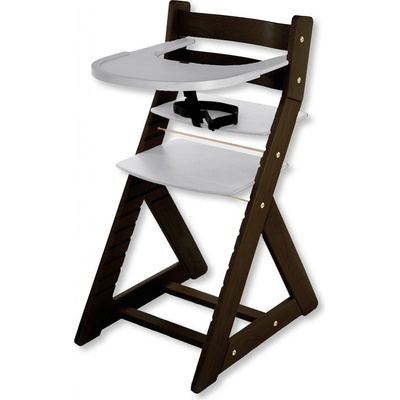 Hajdalánek Rostoucí židle Ela velký pultík wenge / světle šedá