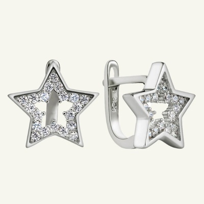 SilveAmo Strieborné náušnice Orion C2F1156