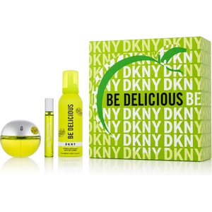 DKNY Be Delicious комплект за жени Eau de Parfum 100 ml + Eau de Parfum 15 ml + пяна за душ 150 ml