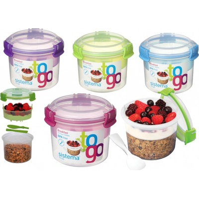 Sistema Box Breakfast To Go na jogurt kulatý 530 ml – Zboží Dáma