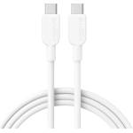 Anker Кабел с бързо зареждане за устройства с USB-C порт - Anker 310 USB-C to USB-C Cable 240W (90 см) (бял) (A81D5H21)