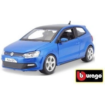 Bburago Plus VW Polo GTI Mark 5 modrá 1:24