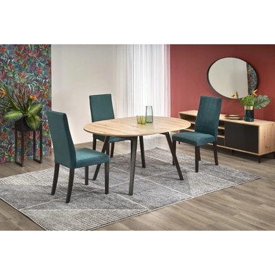 Halmar Jídelní stůl Ruben dub artisan / černá