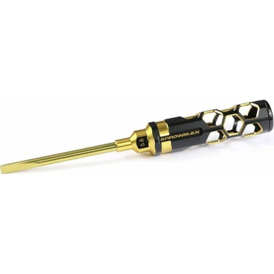 Arrowmax Flat Head Screwdriver 5.8 X 100 mm Black Golden AM-430159-BG