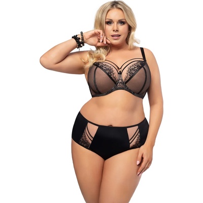 Gorsenia Бикини с висока талия в черен цвят paradise k497eh-67283-czarny - Черен, размер m