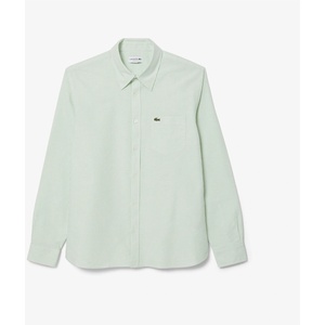 Lacoste Regular-Fit Striped Oxford Shirt - White